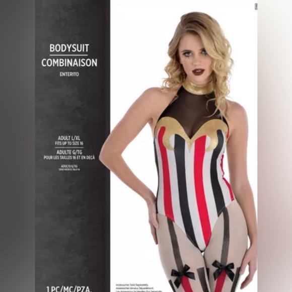 Adult Vintage Circus Bodysuit, NWT, L/XL - Picture 4 of 7